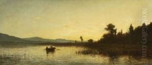 Abend Am Staffelsee by Adolf Heinrich Lier