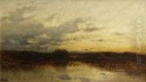 Abendstimmung Am
Staffelsee. by Adolf Heinrich Lier