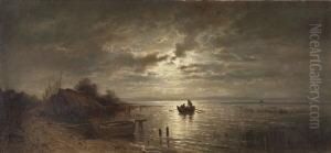 Mondnacht Am Chiemsee. by Adolf Heinrich Lier