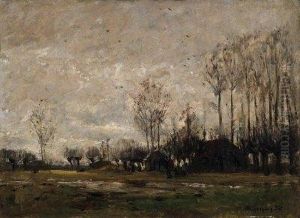 Lower Rhine In Fall. Signed Bottom Right: H. Liesegang Ddf Lower Rhine In Fall. Signed Bottom Right: H. Liesegang Ddf