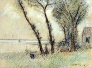 Impressionistische Landschaft Am Niederrhein by Helmut Liesegang