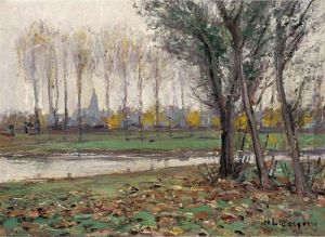 A Riverlandscape In Autumn