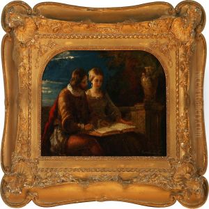 A Young Renaissancecouple Reading by Cornelis Lieste