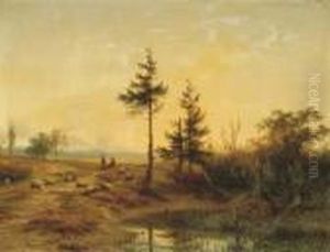 An Extensive Heath Landscape by Cornelis Lieste