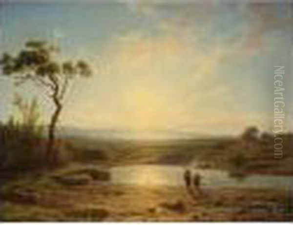Fishermen In A Landscape - view 1