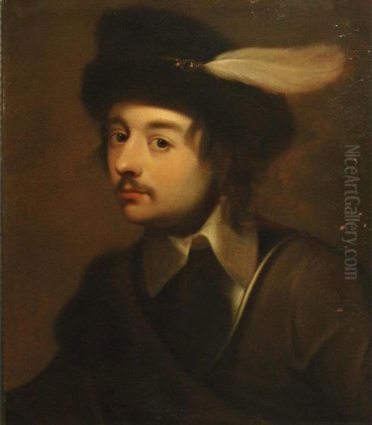 Man In A Gorget And Plumed Hat - view 1