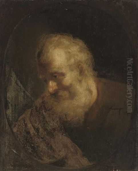 An Old Man, Bust-length, In A Feigned Oval - view 1