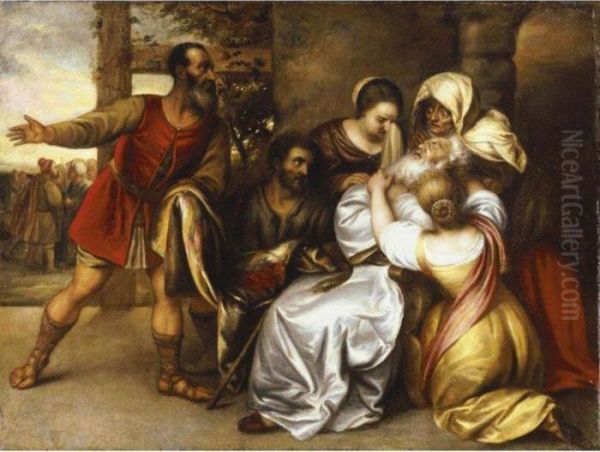 Jacob Receiving The Blooded Tunic Of Joseph - view 1