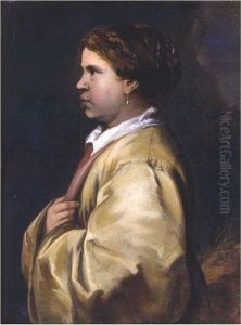 Profile Portrait Of A Young Woman by Jan Lievens