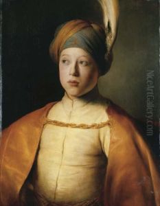 Portrait Of A Boy In Persian Dress