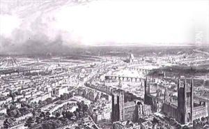 Birds Eye View of London from Westminster Abbey