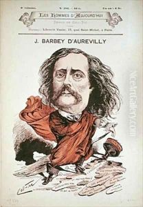 Jules Barbey d Aurevilly from the cover of Les Hommes d Aujourd hui by Coll-Toc