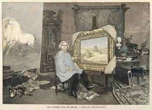 Rosa Bonheur 1822-99 in her studio by Madame Consuelo-Fould