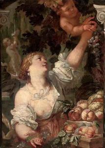 An allegory of Abundance by Guillaume Courtois