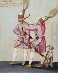 Two Solak Archers With A Dog