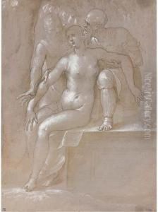 Susanna And The Elders by Giacomo (or Jacopo) Tarchiani