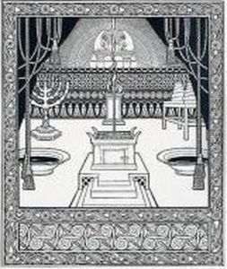 Das Allerheiligste In Offenbarungszelt by Ephraim Moshe Lilien