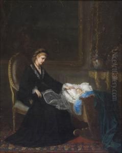 Nuori Leski Lapsineen. by Arvid Liljelund
