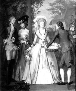 Marie Antoinette 1755-93 of Habsbourg Lorraine Queen of France and Navarre as a Shepherdess at Trianon