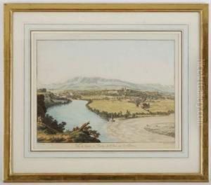 Vue De Geneve Et Jonction De L'arve Avec Le Rhone by Jean Antoine Linck