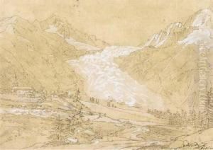 Vue De La Mer De Glace, Chamonix A Gauche