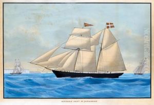 The Danish Schooner Apollo by Andreas Lind