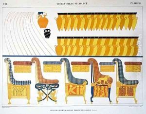 Frescoes of Furniture from the Tomb of Ramses IV Frescoes of Furniture from the Tomb of Ramses IV