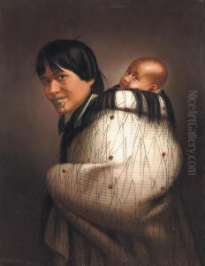 Ana Rupene And Child by Gottfried Lindauer