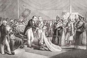 Grand Durbar at Cawnpore after the Suppression of the Sepoy Revolt by Marshall Claxton