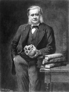Thomas Henry Huxley etched by Leopold Flameng by Collier, John