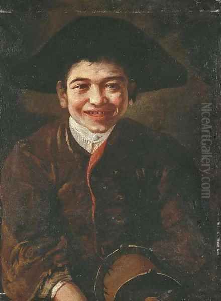 A laughing boy - view 1