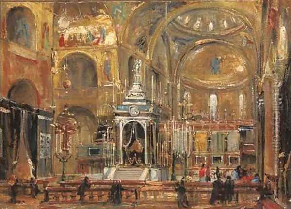 A view of the choir of the Basilica of Saint Mark, Venice - view 1