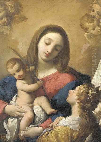 The Madonna and Child attended by Angels - view 1