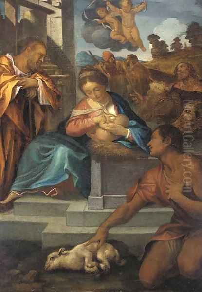 The Adoration of the Shepherds by Ludovico Carracci