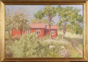Stuga I Grisslehamn, Signerad Och Daterad 1915