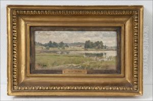 Kesamaisema - Sommarlandskap by Berndt Adolf Lindholm