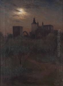 Visby I Skymning by Axel Lindman