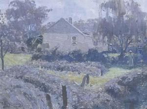 Lavender Cottage by Percival Ch., Percy Lindsay