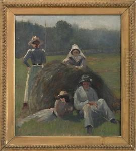A Haying Party by Thomas Corwin Lindsay