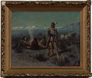 Indian Encampment by Thomas Corwin Lindsay