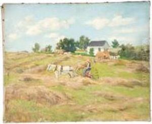 Haying Scene by Thomas Corwin Lindsay