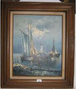 Bateaux Au Mouillage by Rikard Lindstrom
