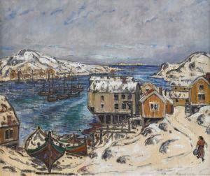 Fiskelage Pa Norska Kusten by Rikard Lindstrom