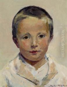 Bildnis Eines Knaben. by Carl August Liner