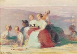 Rast Auf Dem Spaziergang. by Carl August Liner