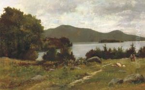 September Morning On Lake George
Across From West End Of "sagamore Bridge" To Buck And Pilot Mountains,
New York by Charles Linford