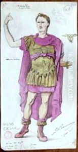Costume design for Julius Caesar from La Mort de Pompee by Desire Chaineux