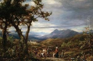 Travellers In Procession by James Thomas Linnell