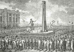 The Execution of Louis XVI 1754-93 by Jakob-Joseph Clausner