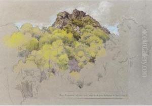 View Near Pen-y-coed In The Vale That Leads From Beddgelert To Capel Curig by James Thomas Linnell